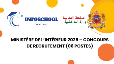 Ministère de l’Intérieur 2025 – Concours de Recrutement (06 Postes)