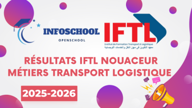 Résultats IFTL Nouaceur Métiers Transport Logistique 2025-2026