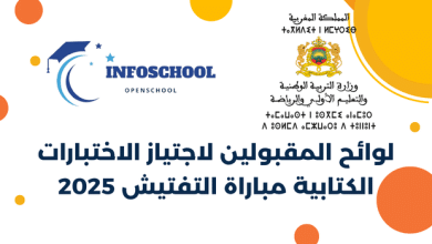 لوائح المقبولين لاجتياز الاختبارات الكتابية مباراة التفتيش 2025