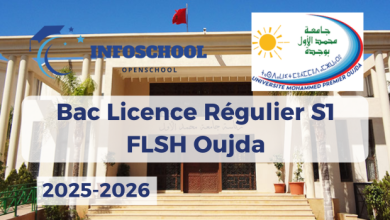 Bac Licence Régulier S1 FLSH Oujda 2025-2026