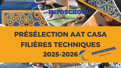 Présélection AAT Casa Filières techniques 2025-2026