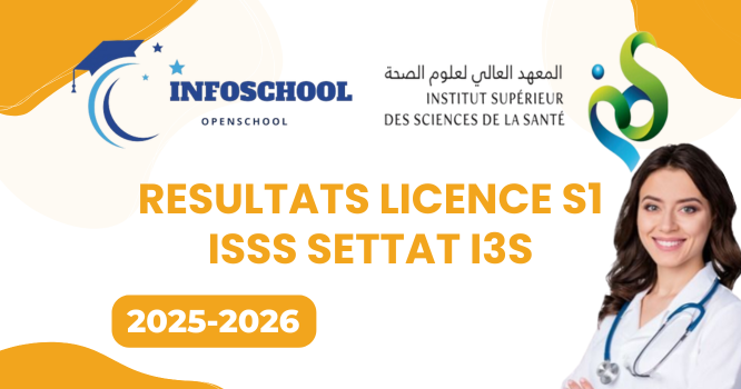 Resultats Licence S1 ISSS Settat I3S 2025-2026