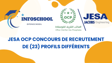 JESA OCP Concours de Recrutement de (23) Profils Différents
