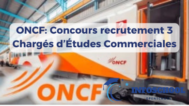 ONCF: Concours recrutement 3 Chargés d’Études Commerciales