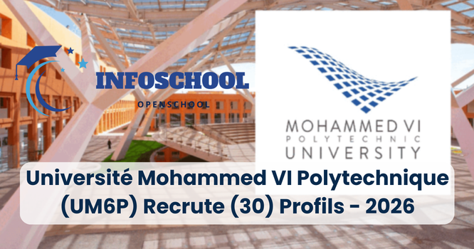 Université Mohammed VI Polytechnique (UM6P) Recrute (30) Profils - 2026
