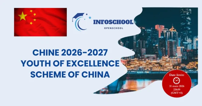 CHINE 2026-2027 - YOUTH OF EXCELLENCE SCHEME OF CHINA