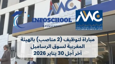 مباراة لتوظيف (2 مناصب) بالهيئة المغربية لسوق الرساميل، آخر أجل 30 يناير 2026